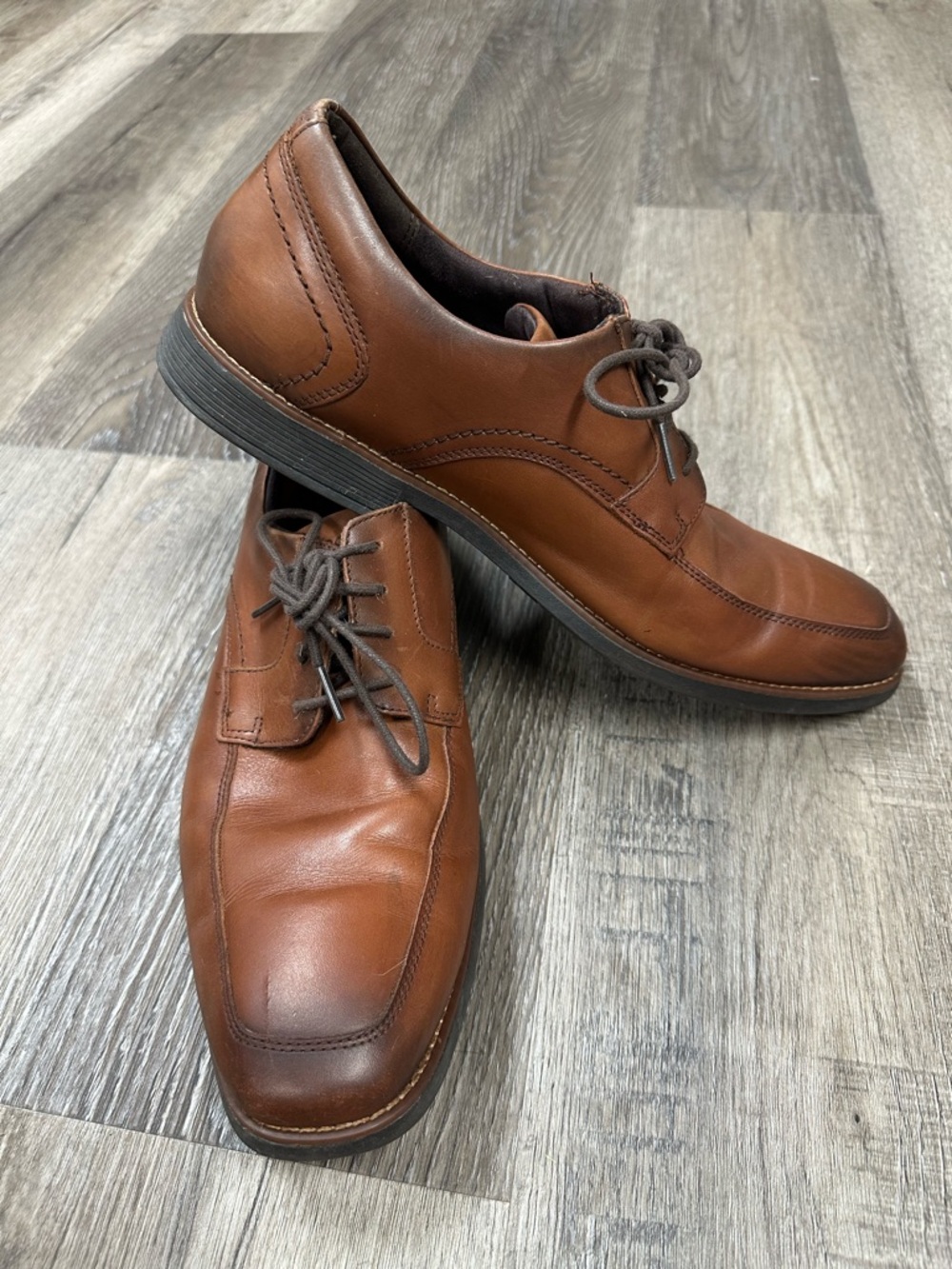 Rockport truTECH Men's Brown Leather Oxford Dress Shoes